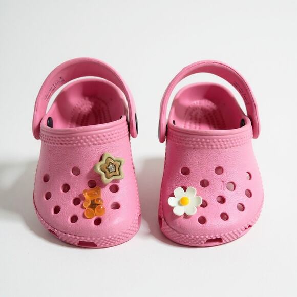 Baby Girl Infant Crocs Pink 2/3 - Picture 1 of 7